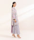 Women's Unstitched Khaddar Purple Printed 2 Piece Suit